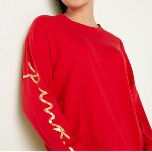 VS PINK RED LONG SLEEVE XL SHIRT